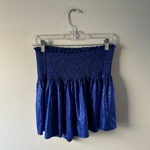Queen of Sparkles blue shimmer shorts